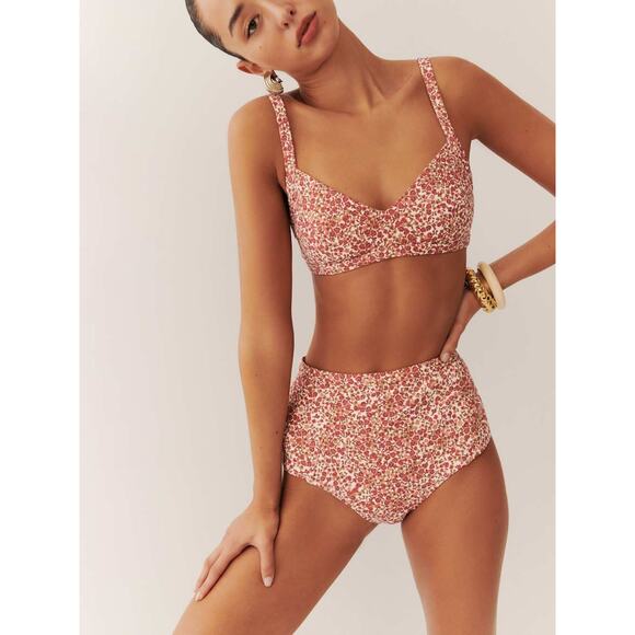 Reformation Other - Reformation Azure Floral Bikini Bottom - M - La Vie En Rose